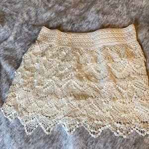 American Rag Crocheted Lace Skirt